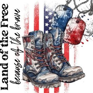 Land of the free 20 oz tumbler